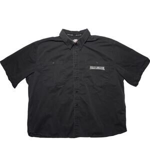Harley Davidson Black Short Sleeve Shirt 2006 Eagle Tag – Fits 2XL (No Size Tag)